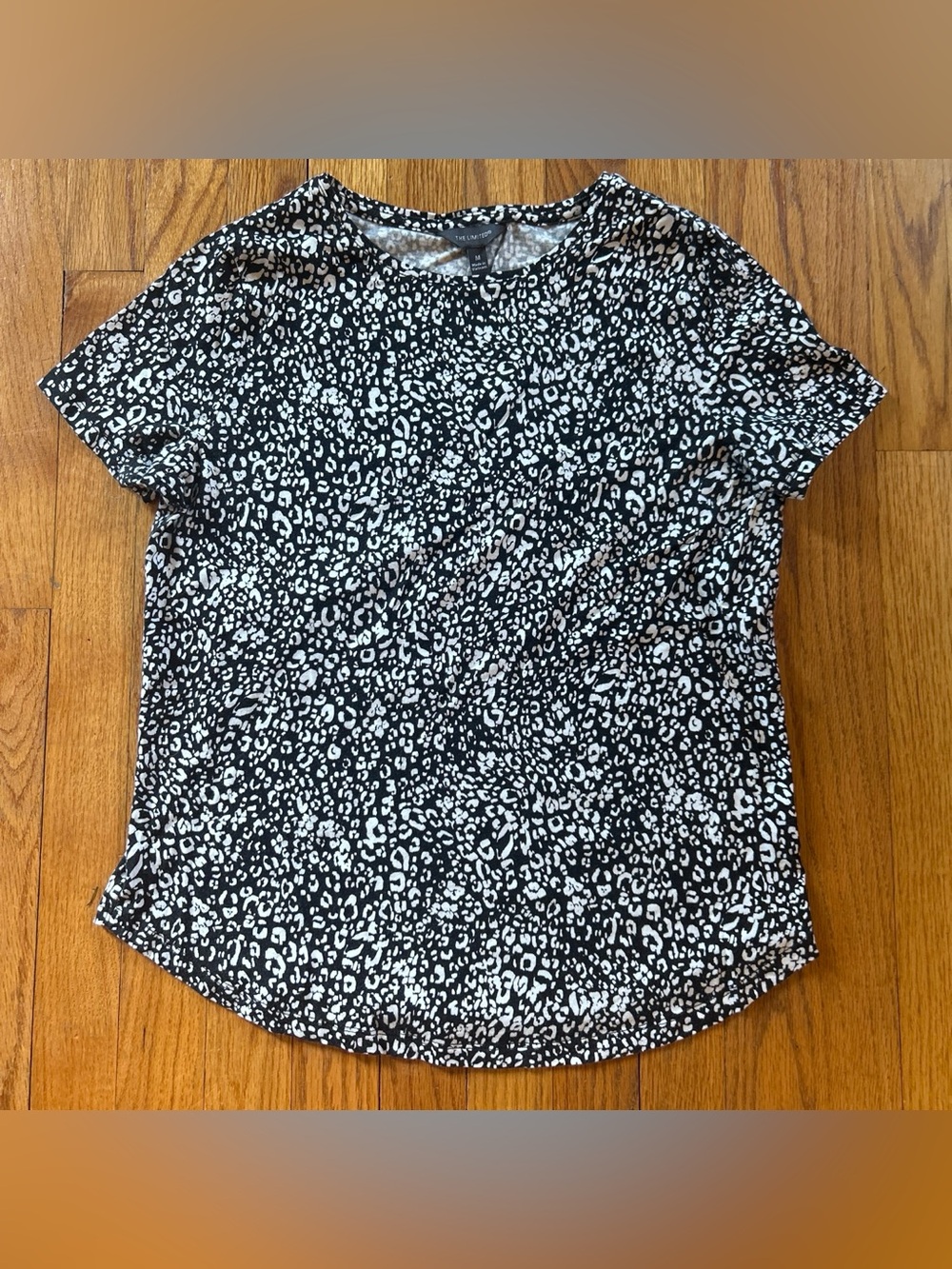 The Limited Black and White Leopard Short Sleeve Tee